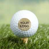 Elegante Vorlage Ihr Logo hier Werbe- Golfball (Insitu T-Shirt)