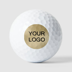 Elegante Vorlage Ihr Logo hier Werbe- Golfball