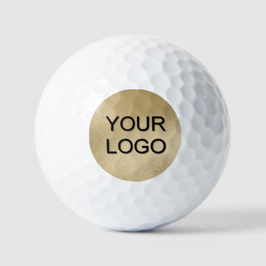 Elegante Vorlage Ihr Logo hier Werbe- Golfball (Vorderseite)