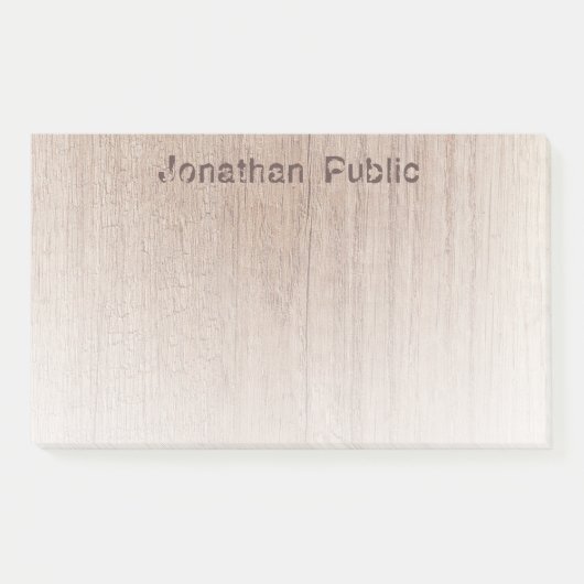 Elegante Vorlage Moderner, bedrückter Text Post-it Klebezettel (Vorderseite)