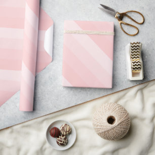 Elegante Vorlage Pink-Töne Streifen Geschenkpapier