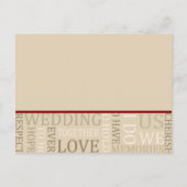 Elegante Vorlage Save the Date Hochzeit (Rückseite)
