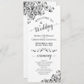 Elegante Vorstellungen & Wirbel Schwarz & Weiß Hoc Programm (Vorne/Hinten)