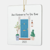 Elegante Vorweihnachtsfeier in unserem neuen Zuhau Keramikornament (Links)