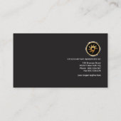 Elegante vorzügliche atemberaubende silberne Linie Visitenkarte (Rückseite)