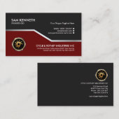 Elegante vorzügliche atemberaubende silberne Linie Visitenkarte (Vorne/Hinten)