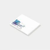 Elegante Wagenhalle Post-it Klebezettel (angewinkelt)