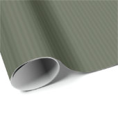 Elegante Waldgrün-Streifen Geschenkpapier (Rolleneckpunkt)