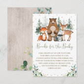 Elegante Waldtierbücher für Kinder Begleitkarte (Vorne/Hinten)