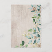 Elegante Waldtierbücher für Kinder Begleitkarte (Rückseite)