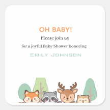 Elegante Waldtiere Baby Shower