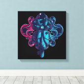 Elegante Wanduhren Leinwanddruck (Insitu (Holzboden))