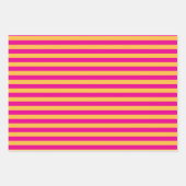 Elegante, warme, gelbe, rosa, blaue und orangefarb geschenkpapier set (Vorderseite)