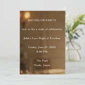 Elegante warme Junggesellenparty (Stehend Vorderseite)