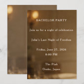 Elegante warme Junggesellenparty (Vorne/Hinten)