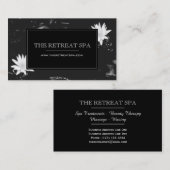 Elegante Wasser-Lilien Visitenkarte (Vorne/Hinten)