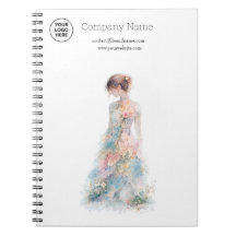 Elegante Wasserfarb-Couture-Brautmode-Designerin