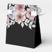 Elegante Wasserfarbe Anemone Blume Gastgeschenk Ho Geschenkschachtel (Rückseite)