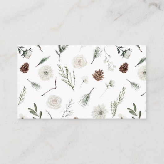 Elegante Wasserfarbe Bitte bringen Sie ein Rezept Begleitkarte (Rückseite)