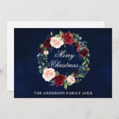 Elegante Wasserfarbe Bläserne Frohe Weihnachten (Vorne/Hinten)