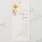 Elegante Wasserfarbe Blütenfarben Delikatessen Hoc Programm (Vorderseite)