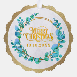 Elegante Wasserfarbe Botanik für Hochzeitsfoto Ornament Karte