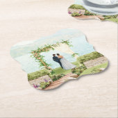 Elegante Wasserfarbe Botanik-Getränkeuntersetzer Untersetzer (angewinkelt)