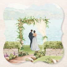 Elegante Wasserfarbe Botanik-Getränkeuntersetzer