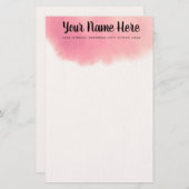 Elegante Wasserfarbe Briefpapier (Vorne/Hinten)