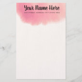 Elegante Wasserfarbe Briefpapier (Vorderseite)