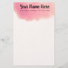 Elegante Wasserfarbe Briefpapier