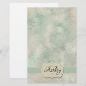 Elegante Wasserfarbe Briefpapier (Vorne/Hinten)