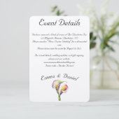 Elegante Wasserfarbe Calla Lilies Romantische Blum Begleitkarte (Stehend Vorderseite)