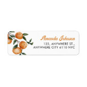 Elegante Wasserfarbe Citrus Orange (Vorne)