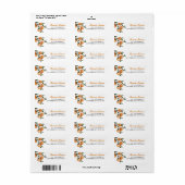 Elegante Wasserfarbe Citrus Orange (Vorne)