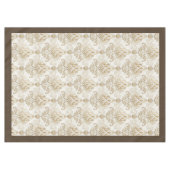 Elegante Wasserfarbe Damask Viktorianisch Inspirie Tischdecke (Vorderseite (Horizontal))
