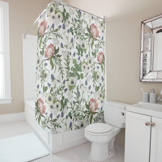 Elegante Wasserfarbe Duschvorhang (Beispiel)