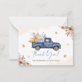 Elegante Wasserfarbe Ein süßer Kürbis ist auf der Mitteilungskarte (Vorderseite)