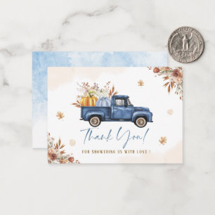 Elegante Wasserfarbe Ein süßer Kürbis ist auf der  Mitteilungskarte