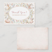 Elegante Wasserfarbe Ein süßer Kürbis ist auf der Mitteilungskarte (Vorne/Hinten)