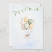 Elegante Wasserfarbe Eine alberne Gans am 2. Gebur Einladung (Rückseite)