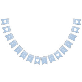 Elegante Wasserfarbe Eine blaue Brille zu sein Wimpelkette