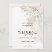 Elegante Wasserfarbe Einladung (Rückseite)