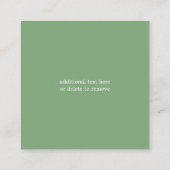 Elegante Wasserfarbe Elfenbeinhochzeit Rose Begleitkarte (Rückseite)