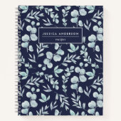 Elegante Wasserfarbe Eukalyptus Personalisiert Rez Notizblock (Vorderseite)