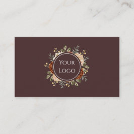 Elegante Wasserfarbe Floral Beauty & Events Visitenkarte