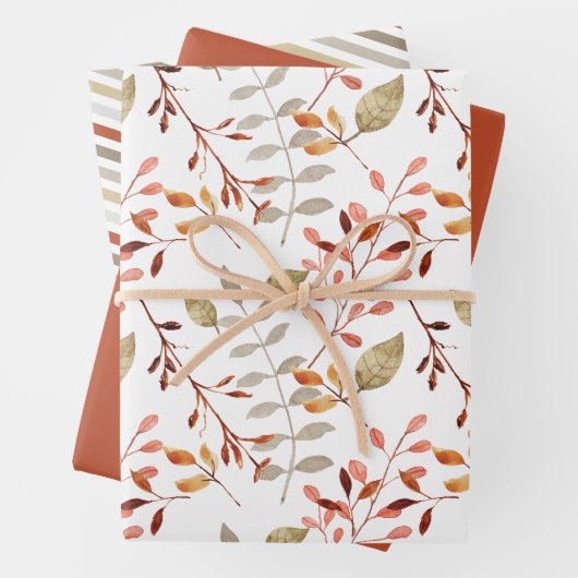 Elegante Wasserfarbe Frohe Weihnachten Geschenkpapier Set (Beispiel)