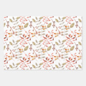 Elegante Wasserfarbe Frohe Weihnachten Geschenkpapier Set (Vorderseite)