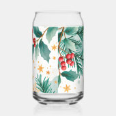 Elegante Wasserfarbe frohe Weihnachtsbläser Dosenglas (Rechts)