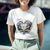 Elegante Wasserfarbe Gemini Zodiac Custom T-Shirt